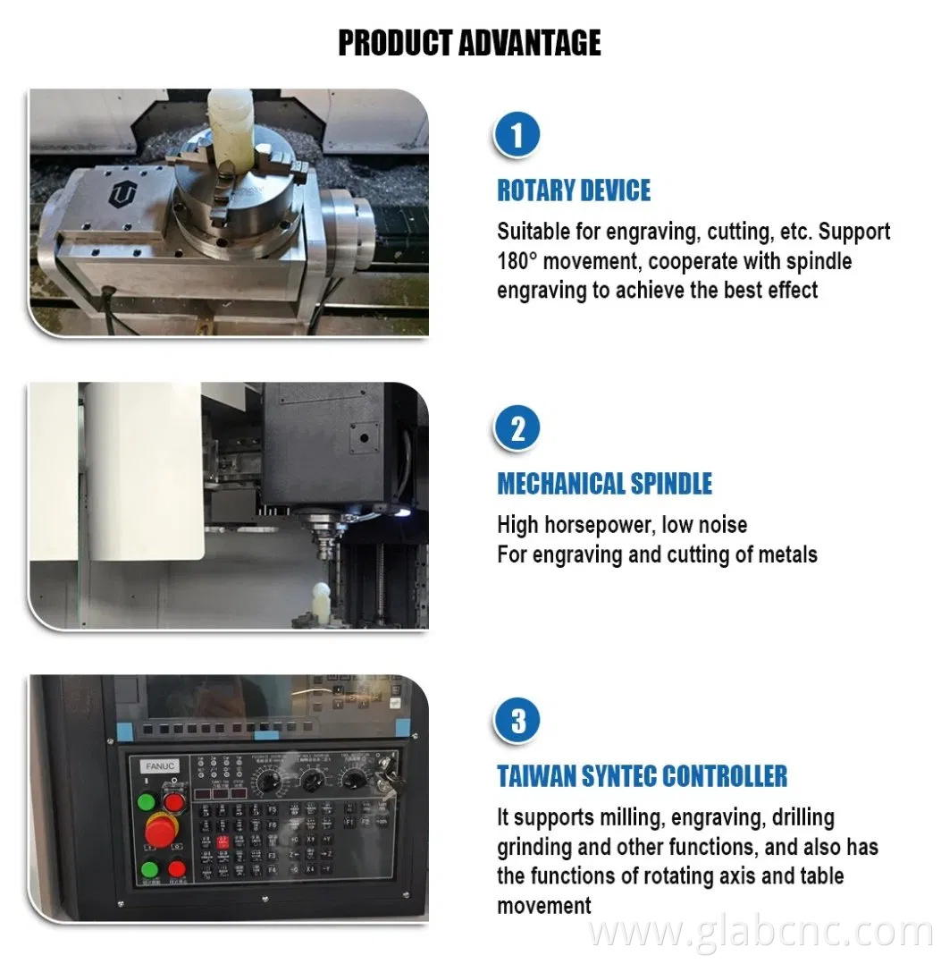 Vmc650 Vmc850 Vmc855 CNC Vertical Machining Center Small Horizontal Mini Used CNC Milling Machine Vmc